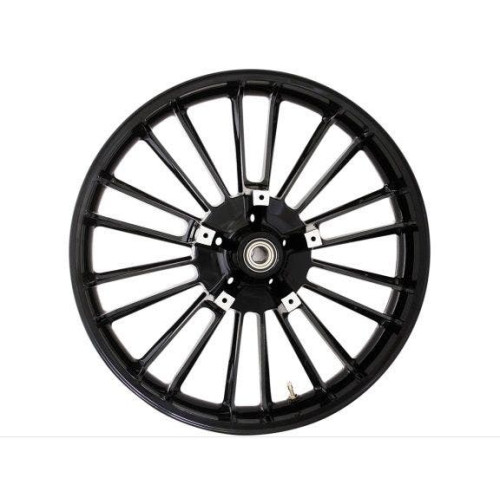 PartzBiz HD: 4420894-Coastal Moto Talon Style Solid Black Atlantic วงล้อ 21” Harley Davidson FL Touring Custom Upgrade Rim Chopper Bagger Dresser Spoke