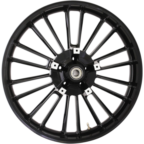 PartzBiz HD: 4420895-แพ็คเกจล้อและยาง Coastal Moto All Black Atlantic Precision Cast 3D 21” สำหรับ Harley 00-23 | 3D-ATL213SBABST
