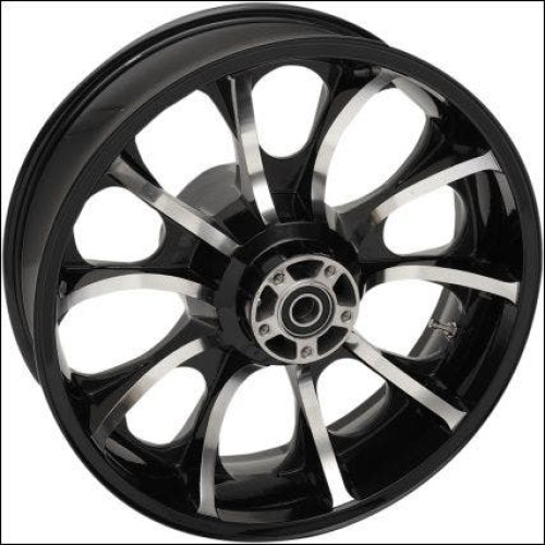 PartzBiz HD: 4420865-Coastal Moto Black Cut Largo 3D 18 ” ล้อหลัง Only Harley 08-17 w/ ABS | 3D-LGO185BC-เอบีเอส