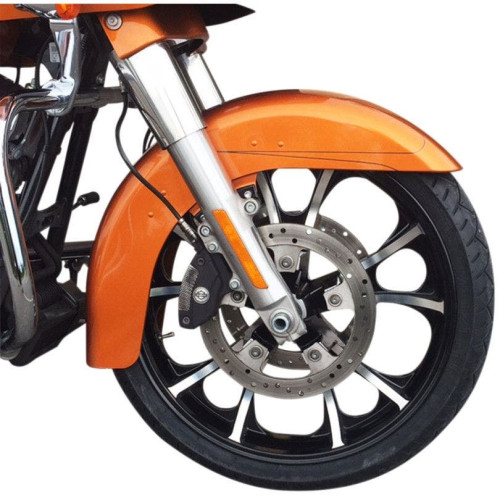 PartzBiz HD: 4420866-Coastal Moto Black Cut Largo 3D 21” ล้อหน้าหล่อเท่านั้น Harley 00-07 FLH 3D-LGO213BC07