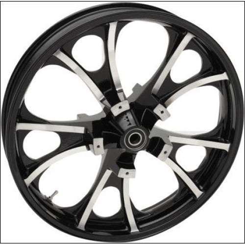 PartzBiz HD: 4420868-Coastal Moto Black Cut Largo 3D 21 ” ล้อหน้า Only Harley 08-17 w/ ABS | 3D-LGO213BC-เอบีเอส