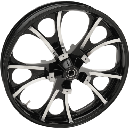 PartzBiz HD: 4420869-ชุดล้อและยาง Coastal Moto Black Cut Largo Precision Cast 3D 21” สำหรับ Harley 00-23 | 3D-LGO213BCABST