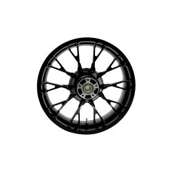 PartzBiz HD DS02022184 - ล้อ Coastal Moto Black Cut Marlin 3D 18x5.5 NON ABS Harley Touring 09-22 | 3D-MAR185BC