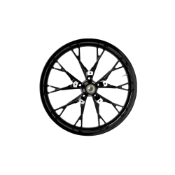 PartzBiz HD DS02012393 - Coastal Moto Black Marlin 3D ด้านหน้า Dual Disc 21x3.5 ล้อ Harley Touring 00-07 | 3D-MAR213SB07