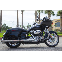 PartzBiz HD DS02012401 - Coastal Moto Chrome Atlantic 3D 21” ล้อหน้า เฉพาะ Harley 08-17 w/ ABS | 3D-ATL213CH-เอบีเอส