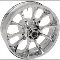 PartzBiz HD DS02022190 - Coastal Moto Chrome Largo 3D 18 ” ล้อหลัง Only Harley 08-17 w/ ABS | 3D-LGO185CH-เอบีเอส
