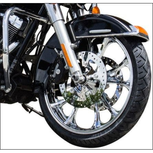 PartzBiz HD: 4420852-Coastal Moto Chrome Largo 3D 21” ล้อหน้า เฉพาะ Harley 08-17 Non ABS | 3D-LGO213CH
