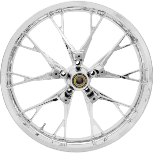 PartzBiz HD: 4420818-แพ็คเกจล้อและยาง Coastal Moto Chrome Marlin Precision Cast 3D 21” สำหรับ Harley 00-23 | 3D-MAR213CH07