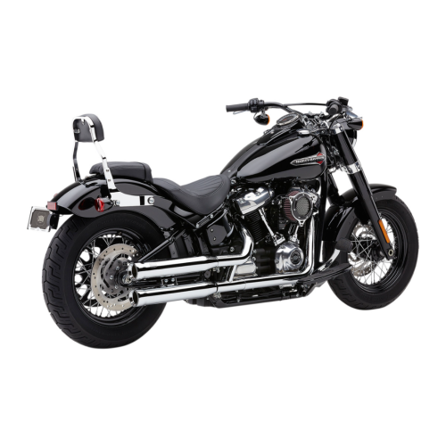 PartzBiz HD: 4420800-Cobra 3 ” NH Neighbor Hater Slip-On ท่อไอเสียโครเมียม 18-23 Harley Softail