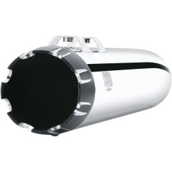 PartzBiz HD CBU-6266 - Cobra 4 ” Round NH Series Chrome Dual Cut Slip On Mufflers สำหรับ Harley FLH 99-16 | 6266 PartzBiz HD CBU-6266 - Cobra 4 ” Round NH Series Chrome Dual Cut Slip On Mufflers สำหรับ Harley FLH 99-16 | 6266