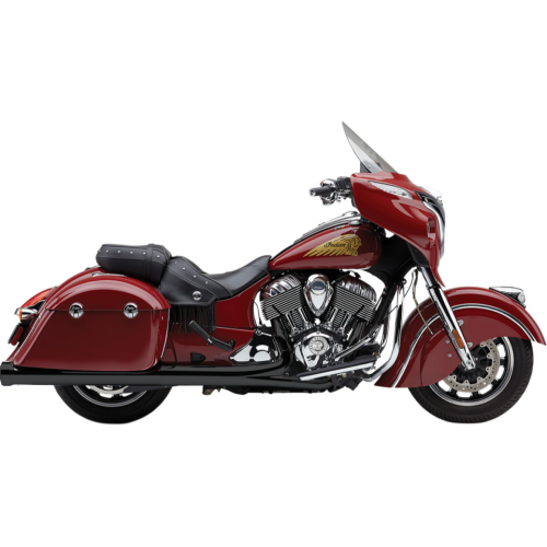 PartzBiz HD: 4420782-Cobra 5207B Black Neighbor Haters 4.5" Slip-On Muffler Indian Touring 14-Up