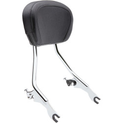 PartzBiz HD CBU-602-2000 - Cobra 602-2000 Chrome Detachable Backrest For 4 Point Docking Harley 09-18 FLH | 602-2000 PartzBiz HD CBU-602-2000 - Cobra 602-2000 Chrome Detachable Backrest For 4 Point Docking Harley 09-18 FLH | 602-2000