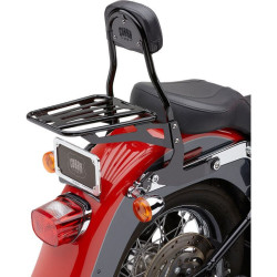 PartzBiz HD CBU-602-2001B - Cobra 602-2001B Black Complete Detachable Backrest Kit Harley 00-17 FL/ST 150mm | 602-2001B PartzBiz HD CBU-602-2001B - Cobra 602-2001B Black Complete Detachable Backrest Kit Harley 00-17 FL/ST 150mm | 602-2001B