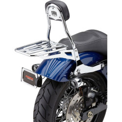 PartzBiz HD CBU-602-2004 - Cobra 602-2004 Chrome Complete Detachable Backrest Kit Harley 06-17 Dyna FLD | 602-2004 PartzBiz HD CBU-602-2004 - Cobra 602-2004 Chrome Complete Detachable Backrest Kit Harley 06-17 Dyna FLD | 602-2004