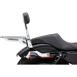 PartzBiz HD CBU-602-2005 - Cobra 602-2005 Chrome Complete Detachable Backrest Kit Harley Sportster XL 04-19 | 602-2005 PartzBiz HD CBU-602-2005 - Cobra 602-2005 Chrome Complete Detachable Backrest Kit Harley Sportster XL 04-19 | 602-2005