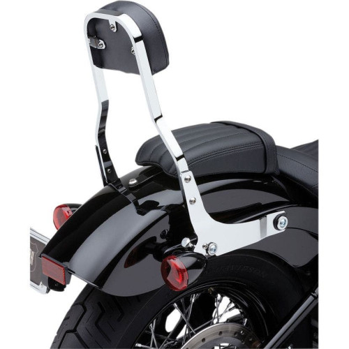 PartzBiz HD: 4420764-Cobra 602-2042 Chrome Short 14" Square Detachable Backrest Kit Harley 07-17 FL FX | 602-2042 PartzBiz HD: 4420764-Cobra 602-2042 Chrome Short 14" Square Detachable Backrest Kit Harley 07-17 FL FX | 602-2042
