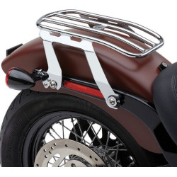 PartzBiz HD CBU-602-2510 - Cobra 602-2510 Chrome Detachable Solo Luggage Rack Harley M8 Softail 18-Up
