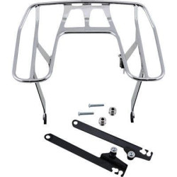 PartzBiz HD CBU-602-2630 - Cobra 602-2631 Chrome Big Ass Racks Detachable Luggage Carrier 91-17 Dyna Softail fat bob fxfb cargo accessories 