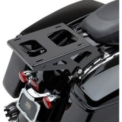 PartzBiz HD CBU-602-2702B - Cobra 602-2702B สีดำสองที่ถอดออกได้ Tour Pack Mount Kit Harley FLH/T 14-20 1510-0667 631473 15100667 Electra Road Street Glide King