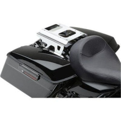 PartzBiz HD CBU-602-2703 - Cobra 602-2703 Chrome Solo ที่ถอดออกได้ Tour Pack Mount Kit Harley FLH/T 09-13 1510-0667 631473 15100667 electra แผนที่ street glide king