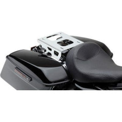 PartzBiz HD CBU-602-2704 - Cobra 602-2704 Chrome Solo ที่ถอดออกได้ Tour Pack Mount Kit Harley FLH/T 14-20 1510-0667 631473 15100667 electra แผนที่ street glide king