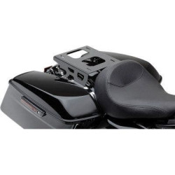 PartzBiz HD CBU-602-2704B - Cobra 602-2704B สีดำ Solo ที่ถอดออกได้ Tour Pack Mount Kit Harley FLH/T 14-20 1510-0667 631473 15100667 electra แผนที่ street glide king