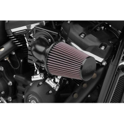 PartzBiz HD CBU-606-0102-06B - Cobra 606-0102-06B สีดำกรวย Air Intake 90 องศา 00-17 Harley FXST FLST FXD 1010-2227 10102227 631281
