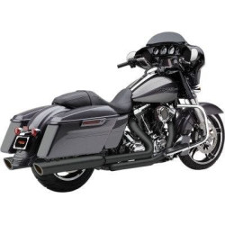 PartzBiz HD CBU-6108RB - Cobra 6108RB สีดำ 909 Twins 4 ” Slip On ท่อไอเสีย Harley Touring 17-Up M8 1801-1048 632335