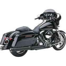PartzBiz HD CBU-6109RB - Cobra 6109RB Black Neighbour Hater 4 ” Slip On ท่อเก็บเสียง Harley Touring 17-Up M8 1801-1050 632337