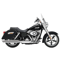 PartzBiz HD CBU-6209 - Cobra 6209 ท่อไอเสียแบบสวมปลายสแกลลอป Harley Dyna Switchback FLD