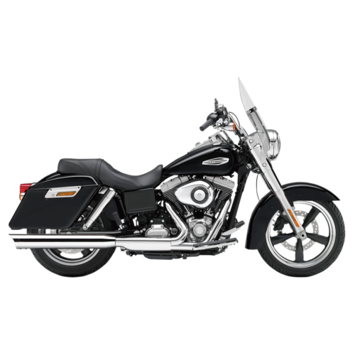 PartzBiz HD: 4420721-Cobra 6209 Exhaust Slip-On Muffler Scalloped Tip Harley Dyna Switchback FLD
