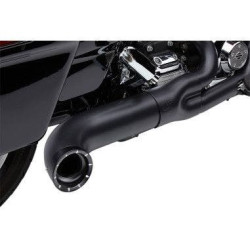 PartzBiz HD CBU-6270B-1 - Cobra 6270B สีดำ 2-Into-1 4 ” Turndown Exhaust System Harley Touring 09-16 Harley Touring electra glide road glide road king mufflers ท่อไอเสีย Performance Milwaukee Eight M8 Upgrades