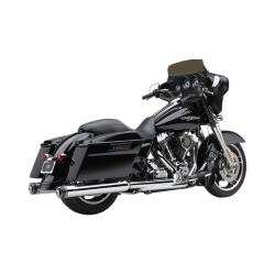 PartzBiz HD CBU-6276 - Cobra 6276 Chrome Gen2 Neighbor Haters 4 ” Round Slip On Mufflers Harley 95-16 | ท่อแต่ง 6276
