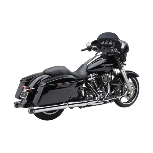 PartzBiz HD: 4420691-Cobra 6277 Chrome Gen2 Neighbor Haters 4" Round Slip On Mufflers Harley 17-22 | 6277