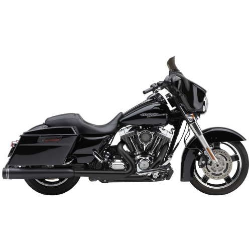 PartzBiz HD: 4420694-Cobra 6290RB Black Gen2 Neighbor Haters 4.5" Round Slip On Mufflers Harley 95-16  | 6290RB