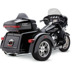 PartzBiz HD CBU-6303 - Cobra 6303 Chrome 909 Twins 4 ” Slip Onท่อไอเสียท่อไอเสียHarley Tri Glide 09-16 1801-0867 630067