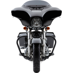 PartzBiz HD CBU-601-2113B - Cobra Black 601-2113B การ์ดเครื่องยนต์ V-Bend Freeway สำหรับ Harley Touring 14-Up