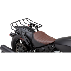 PartzBiz HD CBU-502-2605B - Cobra Black Big Ass ชั้นวางสัมภาระแบบถอดได้กว้างสำหรับ Indian Scout Bobber 18-22 | 502-2605B
