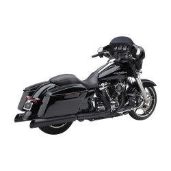 PartzBiz HD CBU-6289RB - ท่อ Cobra Black Gen2 Neighbor Haters 4.5” Upper Cut Slip On Mufflers Harley FL 17-22 | 6289RB