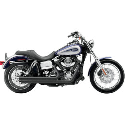 PartzBiz HD CBU-6858B - ท่อ Cobra Black Speedster Slashdown สำหรับ Harley Dyna FXD 12-16 (ไม่รวม FLD) | 6858B