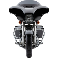 PartzBiz HD CBU-601-2113 - Cobra Chrome 601-2113 V-Bend การ์ดเครื่องยนต์ Freeway Freeway Harley Touring 14-Up