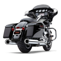PartzBiz HD CBU-6107 - Cobra Chrome Neighbor Hater NH Series 4.5" Slip On Mufflers Mufflers Harley FLH | 6107