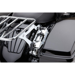 PartzBiz HD CBU-602-2100 - Cobra Chrome Quick Detachable 4 Point Docking Hardware Kit 09-13 Harley FLH/T | 602-2100