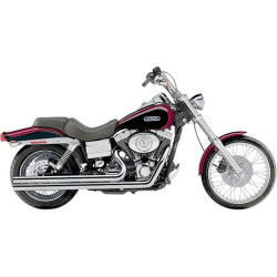 PartzBiz HD CBU-6957T - Cobra Chrome Speedster Long 2 เป็น 2 ท่อฟูล Harley Dyna FXD 06-11 | 6957T