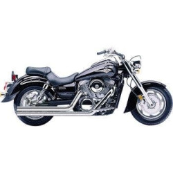 PartzBiz HD CBU-4922T - ท่อ Cobra Chrome Speedster ทรงยาว Kawasaki VN1600 Vulcan 03-08