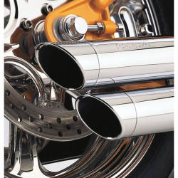 PartzBiz HD CBU-6855 - ท่อไอเสีย Cobra Chrome Speedster Slashdown สำหรับรุ่น Harley Dyna FXD 91-05 | 6855 PartzBiz HD CBU-6855 - ท่อไอเสีย Cobra Chrome Speedster Slashdown สำหรับรุ่น Harley Dyna FXD 91-05 | 6855