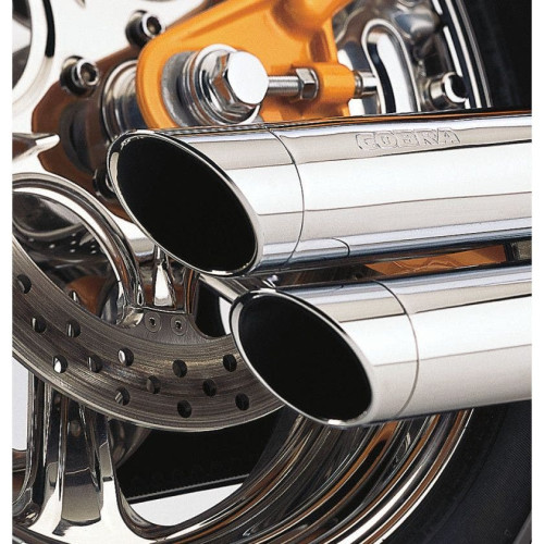 PartzBiz HD: 4420612-Cobra Chrome Speedster Slashdown Exhaust for Harley Dyna FXD 91-05 Models | 6855 PartzBiz HD: 4420612-Cobra Chrome Speedster Slashdown Exhaust for Harley Dyna FXD 91-05 Models | 6855