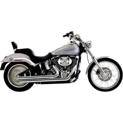 PartzBiz HD CBU-6851 - ท่อ Cobra Chrome Speedster Slashdown สำหรับ Harley Softail 07-11 FXST/FLST | 6851