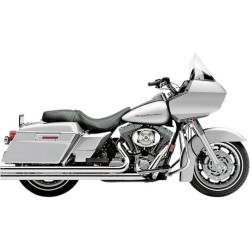 PartzBiz HD CBU-6961T - Cobra Chrome Speedster Xtra Long 2 เป็น 2 ท่อไอเสียเต็มสำหรับ Harley FLH/T 07-08 | 6961T