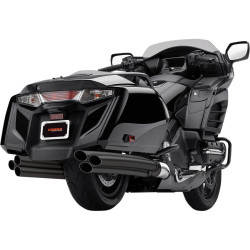 PartzBiz HD CBU-1217B - Cobra Exhaust 1217 Black 6 เป็น 6 Slip On Mufflers Honda Goldwing F6B
